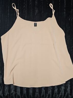 SHEIN Beige Tie-Shoulder V-Neck Camisole